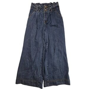 Lizette Collection High Waist Paper Bag Wide Leg‎ Jeans Women's Size XL 30x31